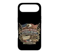 Drapeaux américains Patriot Blood Veteran Heart Est 1776 Veteran Eagle Coque pour iPhone Air