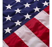 Drapeaux américains pour l'extérieur 30,5 x 45,7 cm, fabriqué aux États-Unis, drapeau américain d'extérieur très résistant 30,5 x 45,7 cm avec étoiles brodées et rayures cousues 30,5 x 45,7 cm,