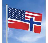 Drapeaux Amérique Vintage Norvège Norvégienne Bannière Décoratif Éclatantes Drapeau Maison Pour Événement Plage Clubs 152X90Cm