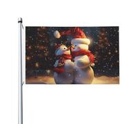 Drapeaux amusants de 9,1 x 1,5 m pour l'extérieur - Bannière amusante de Noël - Drapeau de jardin imprimé double face - Bannières de bienvenue pour la maison, la pelouse, la décoration d'intérieur