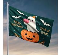 Drapeaux amusants Happy Halloween! Trick or Treat. Drapeau, décoration de porte de chambre à coucher, drapeaux cool pour les gars de chambre (30 x 45 cm)