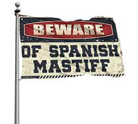 Drapeaux amusants pour chambre d'adolescentes et filles - Méfiez-vous du drapeau espagnol - Décoration de grotte pour homme (60 x 90 cm)