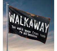 Drapeaux amusants pour chambre d'adolescentes et filles qui s'éloignent des relations toxiques : adoptez un drapeau à changement positif, décorations de piscine, décorations extérieures de jardin (30