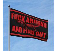 Drapeaux amusants pour chambre d'adolescentes f-k autour et découvrez les drapeaux pour chambre d'adolescentes, filles, hommes, règles de grotte (120 x 180 cm)