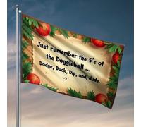 Drapeaux amusants pour dortoir universitaire Mastering Doggleball : The Essential 5 Moves For Success! Drapeaux pour dortoir universitaire Accessoires de bar pour Ma(120 x 180 cm)