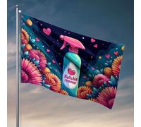 Drapeaux amusants pour nettoyer votre espace avec notre outil magique pour enlever les conneries ! Drapeaux pour les décorations de jardin des garçons (152 x 244 cm)