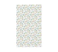 Drapeaux aquarelle bleu pastel, rose, vert, hortensias, cour, maison, 9,1 x 1,5 m, bannière de vœux avec œillets, décoration d'intérieur ou d'extérieur