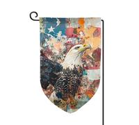 Drapeaux autour des palombes pour l'extérieur - Drapeau de cour durable, décoration estivale, parfait pour l'extérieur, le jardin et la terrasse