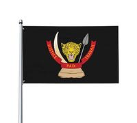 Drapeaux blason de la République démocratique du Congo, drapeaux décoratifs d'extérieur 0,9 x 1,5 m 100% polyester drapeaux à l'extérieur du drapeau tous temps, la couleur est lumineuse et facile à