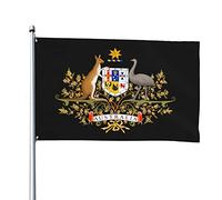 Drapeaux blason de l'Australie, drapeaux décoratifs d'extérieur 0,9 x 1,5 m 100% polyester drapeaux à l'extérieur du drapeau tous temps, la couleur est vive et facile à estomper, séchage rapide.