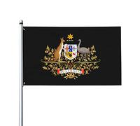 Drapeaux blason de l'Australie, drapeaux décoratifs d'extérieur 0,9 x 1,5 m 100% polyester drapeaux à l'extérieur du drapeau tous temps, la couleur est vive et facile à estomper, séchage rapide.