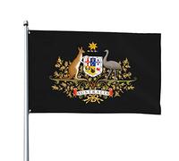 Drapeaux blason de l'Australie, drapeaux décoratifs d'extérieur 0,9 x 1,5 m 100% polyester drapeaux à l'extérieur du drapeau tous temps, la couleur est vive et facile à estomper, séchage rapide.