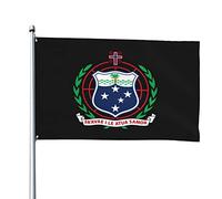 Drapeaux blason des Samoa, drapeaux décoratifs d'extérieur 0,9 x 1,5 m 100% polyester drapeaux à l'extérieur du drapeau tous temps, la couleur est vive et facile à estomper, séchage rapide.