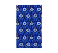 Drapeaux bleus scandinaves à motif d'art folklorique de 91 x 152 cm avec œillets, décoration d'intérieur et d'extérieur