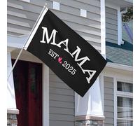 Drapeaux Bonne Fête Des Mères, Maman ! Décoration Bannière Imprimé Double Face Drapeau Pour Fêtes Vacances Accessoires 90X150Cm