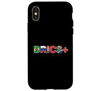Drapeaux BRICS+ du Brésil, de la Russie, de l'Inde, de la Chine et de l'Afrique du Sud Coque pour iPhone X/XS