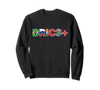 Drapeaux BRICS+ du Brésil, de la Russie, de l'Inde, de la Chine et de l'Afrique du Sud Sweatshirt