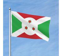 Drapeaux Burundi Burundais Bannières Avec Œillets Décoratif Drapeau Pour Fêtes Intérieure Extérieure 152X90Cm