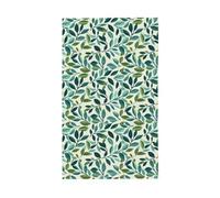 Drapeaux colorés à motif de feuilles vertes pour maison, cour, 91 x 152 cm, bannière de vœux avec œillets, décoration d'intérieur ou d'extérieur