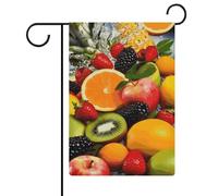 Drapeaux colorés de jardin fruitiers 30,5 x 45,7 cm double face drapeau extérieur drapeau d'été drapeau floral bienvenue drapeaux de jardin saisonniers décorations de vacances