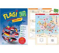 Drapeaux colorés du monde - Livre de coloriage créatif avec autocollants pour les enfants ! Découvrez le plaisir de peindre et d'apprendre à connaître les drapeaux en un seul livre !
