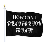 Drapeaux Comment Puis-Je Te Prier Drôle De Christianisme Jésus Je Te Prie Drapeau Corsaire Avec Œillets,Double Couture Bannière Extérieure Pour Décorations Extérieur Intérieur 90X150Cm
