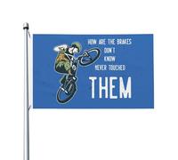 Drapeaux Comment Sont Les Pauses ? Je Ne Sais Pas, Je N'Y Ai Jamais Touché. Décoration Bannière Imprimé Double Face Drapeau De Cour Pour Vacances Chambres Événement 90X150Cm