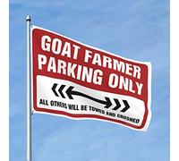 Drapeaux cool affiche drapeaux chèvre fermier parking seulement drapeau gym drapeau porche (taille : 120 x 180 cm)
