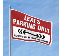 Drapeaux cool affiche Lexi's Parking Only Flag Gym Flag Porche Flag (Taille : 30 x 45 cm)