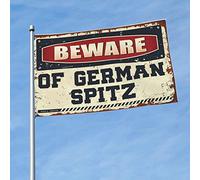 Drapeaux cool pour chambre gars, méfiez-vous du drapeau allemand Spitz pour café, bar, décoration de piscine (30 x 45 cm)