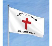 Drapeaux cool pour chambre Guys God Is Good All Time drapeau décoration de chambre pour hommes drapeaux muraux pour hommes (60 x 90 cm)