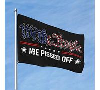Drapeaux cool pour chambre Guys We The People Are Pissed Off drapeau décoration de chambre pour hommes drapeaux muraux pour hommes (120 x 180 cm)