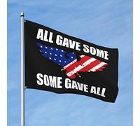 Drapeaux cool pour dortoir universitaire All Gave Some Gave All - Drapeau militaire de jardin - Drapeaux amusants pour chambre de filles (120 x 180 cm)