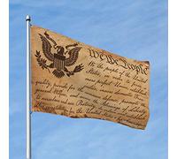 Drapeaux cool pour dortoir universitaire Constitution We The People Drapeau de jardin Drapeaux amusants pour chambre de filles (152 x 244 cm)