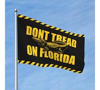 Drapeaux cool pour dortoir universitaire « Don't Tread On Floride » - Drapeau de jardin amusant pour chambre de fille (152 x 244 cm)