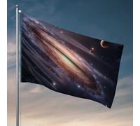 Drapeaux cool pour homme Cave Voyage galactique : Exploration de l'univers Drapeaux pour chambre de fille Accessoires de chambre cool pour t-shirt (60 x 90 cm)