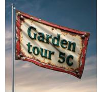 Drapeaux cool pour homme, grotte rustique, panneau de tournée de jardin avec breloque vieillie, accessoires de chambre à coucher, drapeaux d'extérieur décoratifs (120 x 180 cm)