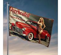 Drapeaux cool pour homme grotte surchauffée : remorquage Wily... Drapeau Lister Of The Repair Drapeaux amusants cool (30 x 45 cm)