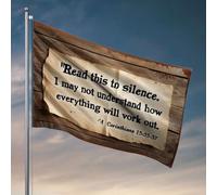 Drapeaux cool pour les gars, lisez ceci en silence. Drapeau décoratif pour terrasse, accessoires et décoration (60 x 90 cm)