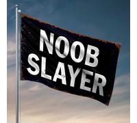 Drapeaux cool Room Guys Noob Slayer : Master of Novice Conquest Flag Décoration d'automne Décoration extérieure de cour (60 x 90 cm)