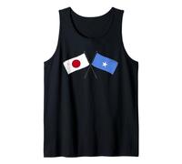 Drapeaux croisés du Japon Somalie Patrimoine somalien Japonais Débardeur