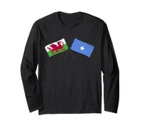 Drapeaux croisés du Pays de Galles Somalie Patrimoine somalien Manche Longue