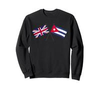 Drapeaux croisés du Royaume-Uni Cuba British Cuban Heritage Sweatshirt