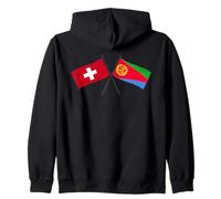 Drapeaux croisés Suisse Érythrée Patrimoine Suisse érythréen Sweat à Capuche