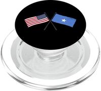 Drapeaux croisés USA Somalie American Somali Heritage PopSockets PopGrip pour MagSafe