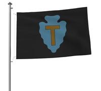 Drapeaux CSIB de la 36e division d'infanterie pour l'extérieur, bannière robuste double face de 2 x 3 pieds pour la décoration de jardin extérieur, de festival, de maison, de cour, drapeau de bienvenu