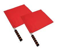 Drapeaux d'arbitre - 45 x 36 x 30 cm - Drapeaux pour assistants d'arbitres et juges de ligne - Lot de 2 drapeaux de juge professionnels - Haute visibilité - Portables - Drapeaux d'arbitres de