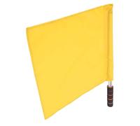 Drapeaux d'arbitre en coton éponge de 45 cm de long avec mât en acier, drapeaux de signalisation légers pour football, événements sportifs