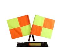 Drapeaux d'arbitres de football - Drapeau d'arbitre | Drapeau de juge de ligne, drapeaux de signaux sportifs 2 pièces avec prise en main confortable et rangement | Commande hors jeu pour Ent