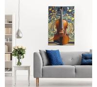 Drapeaux de 6,1 x 0,9 m - Bannière de violon 200D - Décoration lourde - Drapeau d'extérieur avec œillets en laiton - Drapeau de jardin pour toutes les saisons